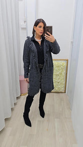 Maxi Cardigan Grigio